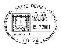 Sonderstempel 150 J. Baden-Marken